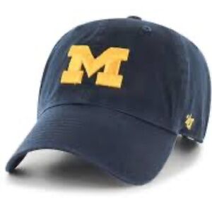 47 Michigan Wolverines Clean Up style adjustable hat